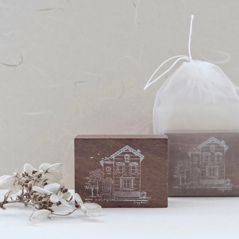 

Jieyanow Atelier Cozy House Rubber Stamp