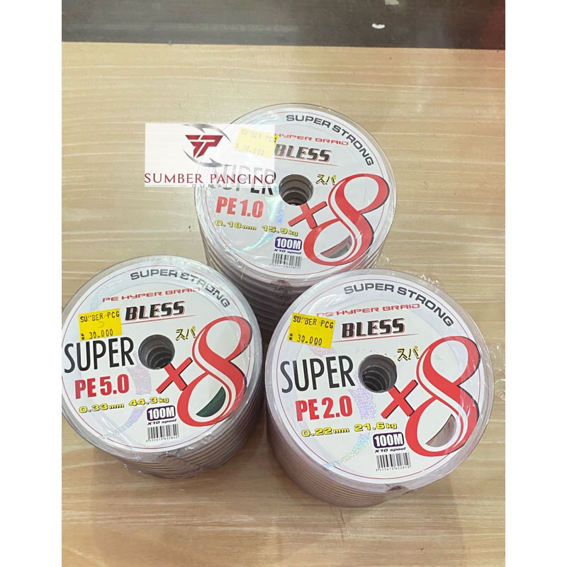 Senar Pe murah Bless super Pe X8 100meter