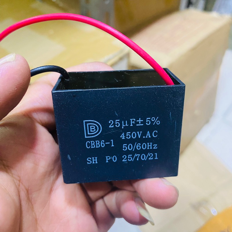 kapasitor kotak 25uf 450v cbb