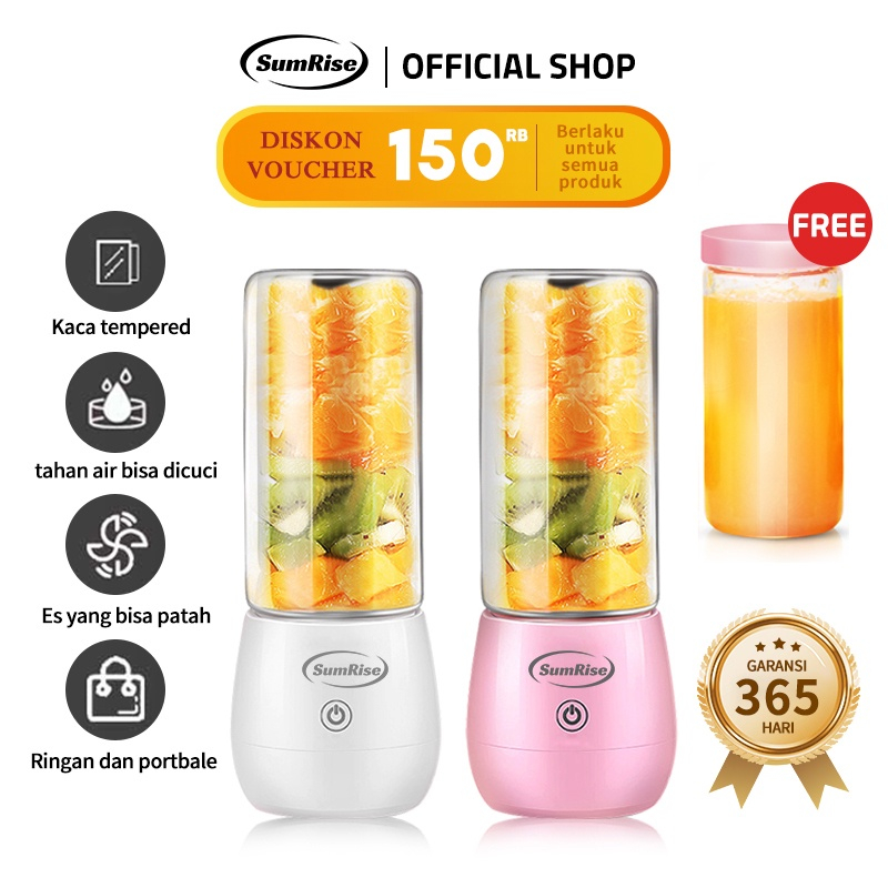 juicer/juicer portable/mini juicer portable/blender portable 6 mata pisau/juicer buah/cold pressed j