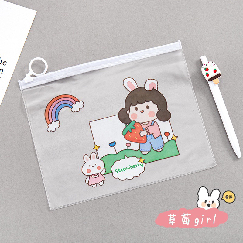 

Tempat pena pensil ins random karakter lucu cute brand moca