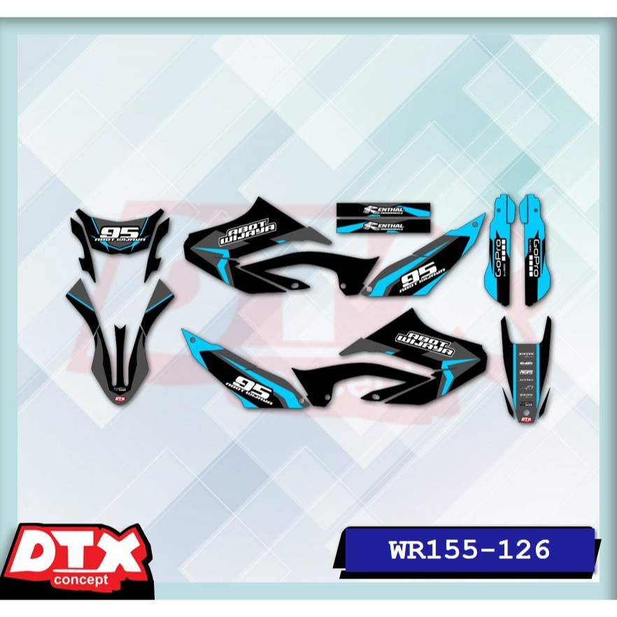 decal wr155 full body decal wr155 decal wr155 supermoto stiker motor wr155 stiker motor keren stiker motor trail motor cross stiker Wr-Kode 126