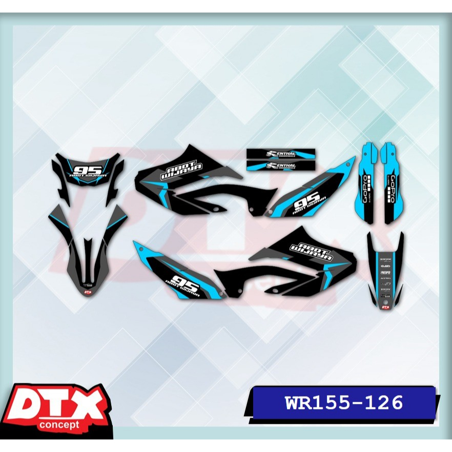 decal wr155 full body decal wr155 decal wr155 supermoto stiker motor wr155 stiker motor keren stiker