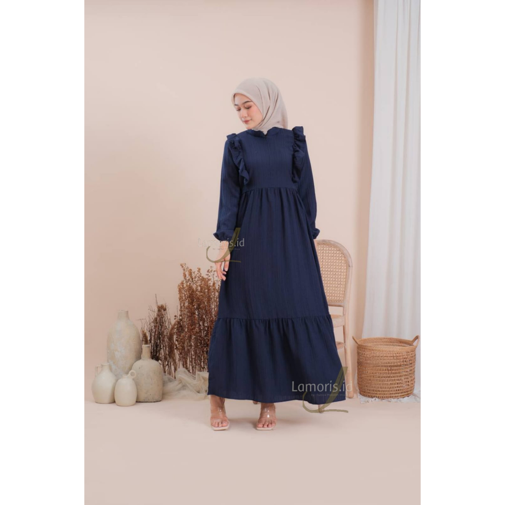 Gamis Wanita Terbaru Gamis Remaja Terbaru Kekinian Modern Dress Letisa Maxy Syari