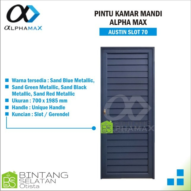 PINTU ALUMUNIUM ALPHAMAX AUSTIN SERIES AUSTIN SLOT 70