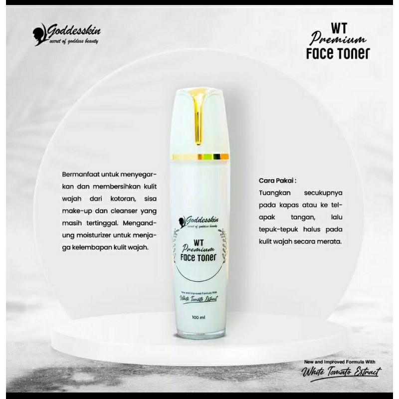 TONER & FACE WASH Goddesskin white tomato premium ORIGINAL