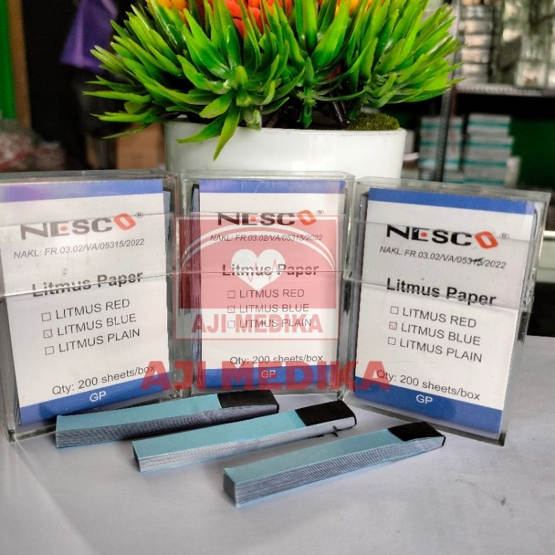 kertas lakmus merah dan biru Nesco/Litmus Paper
