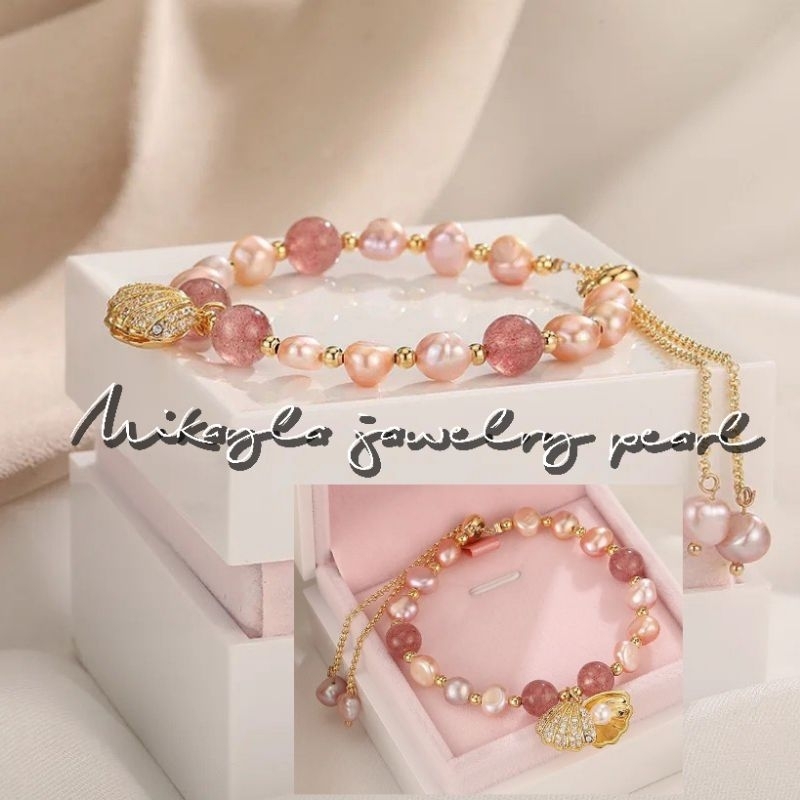 Gelang mutiara lombok kekinian|Gelang mutiara asli lombok|Gelang mutiara tawar lombok|Gelang rhodium