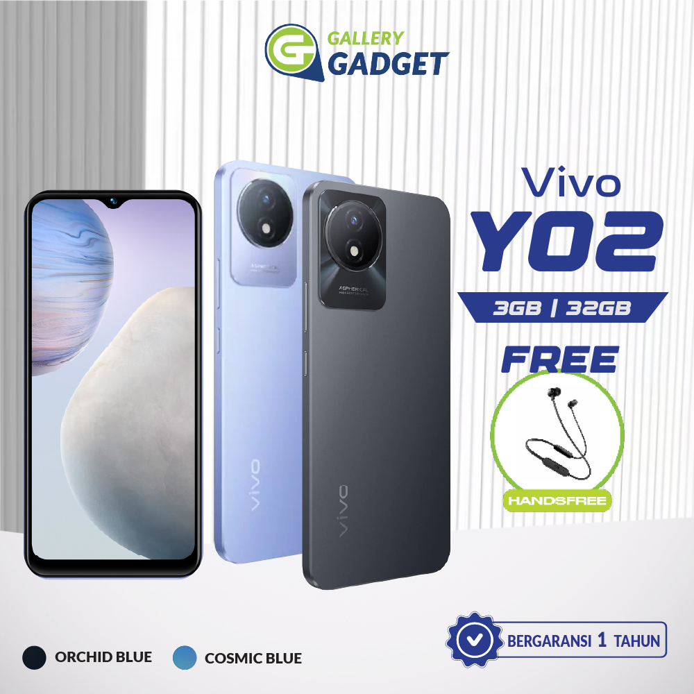 VIVO Y02 3/32 RAM 3 ROM 32 GB 3GB 32GB HP Smartphone Android