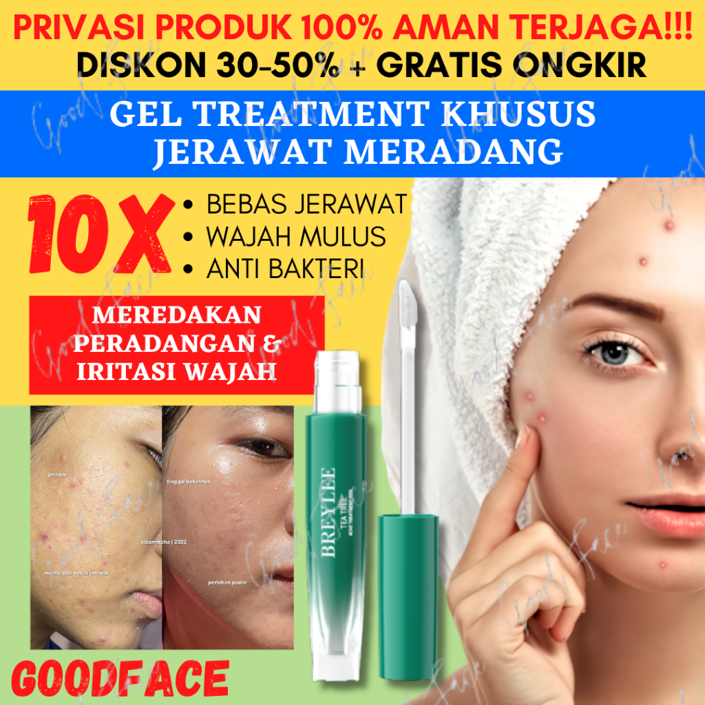PEMBERSIH JERAWAT BREYLEE TEA TREE ACNE TREATMENT PEN