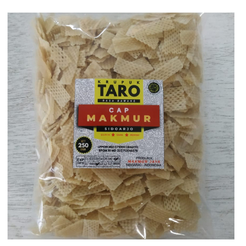 

Kerupuk Bawang Kotak Jaring2/Krupuk TARO Mentah Renyah Gurih 250gr