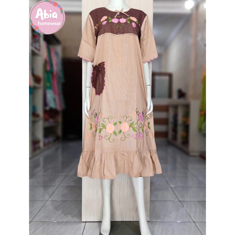 Daster Bordir Malang Katun Jepang - Busui Friendly