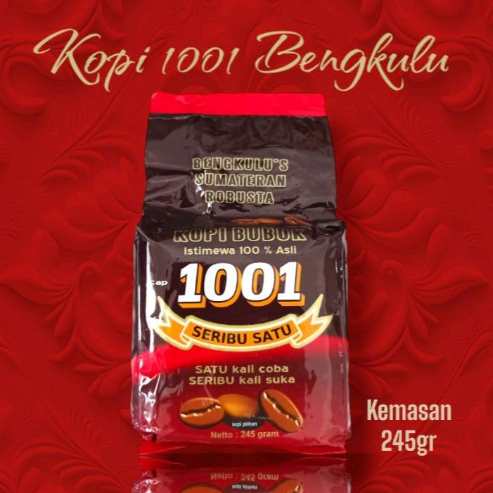 

Kopi Bubuk 1001 Bengkulu 245 gram Asli Khas Bengkulu Sumatera