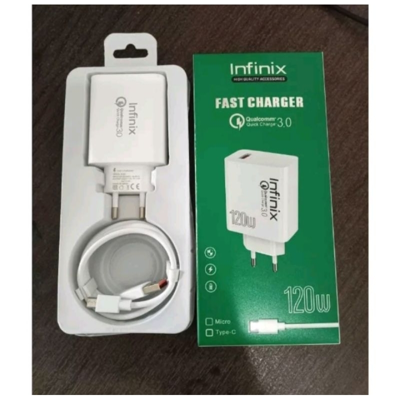 infinix Charger Original 120Watt Support Fast Charging Casan infinix