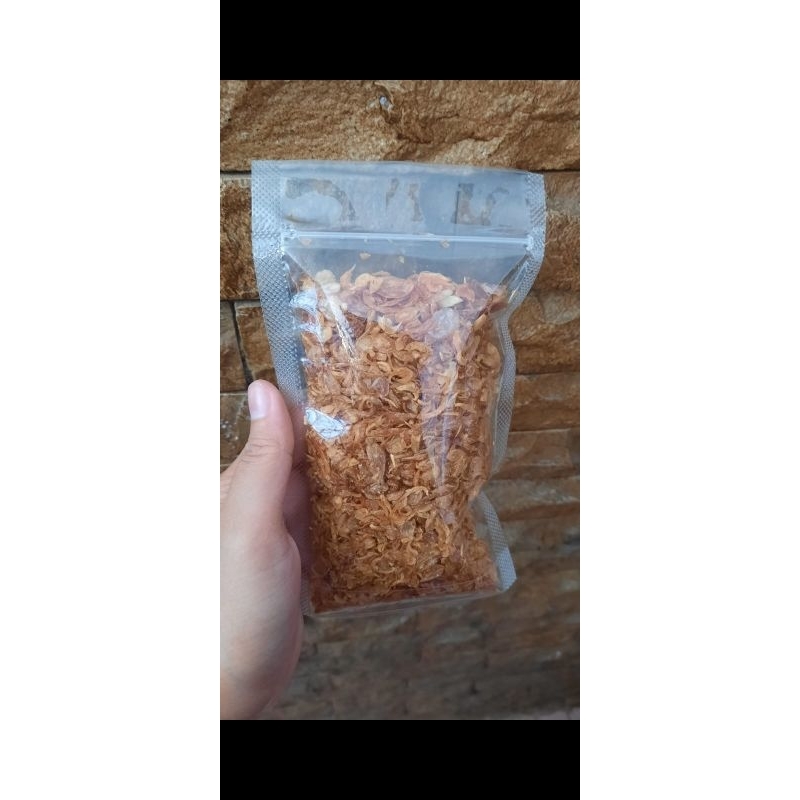 

Bawang merah goreng ukuran 50 gram dapet 2 biji