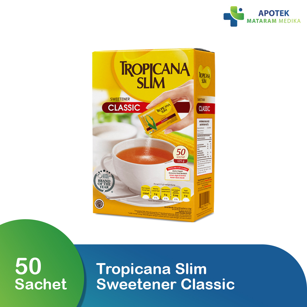 

Tropicana Slim Sweetener Classic 50 Sachet