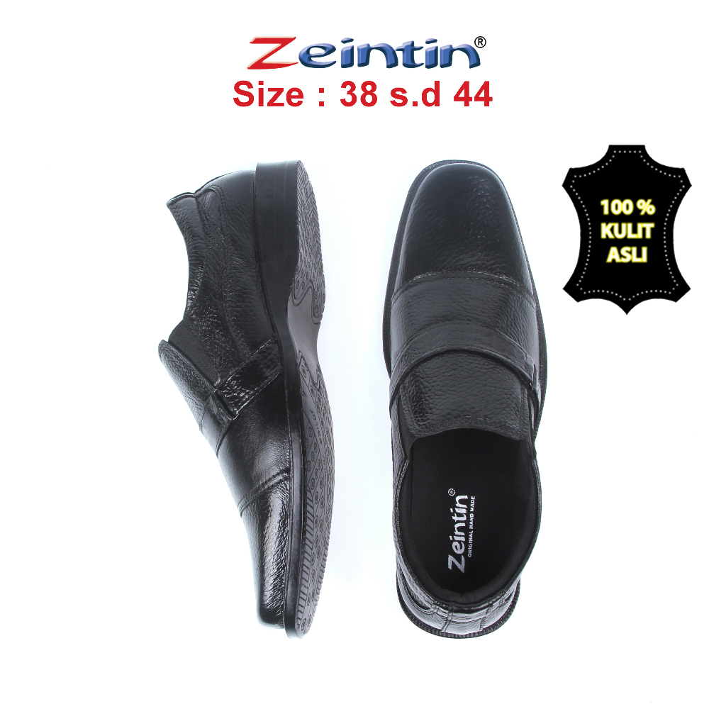 Zeintin - Sepatu Pantofel Sepatu Kulit Sepatu Formal Kuliah Kerja Kantor Formal Original AJ