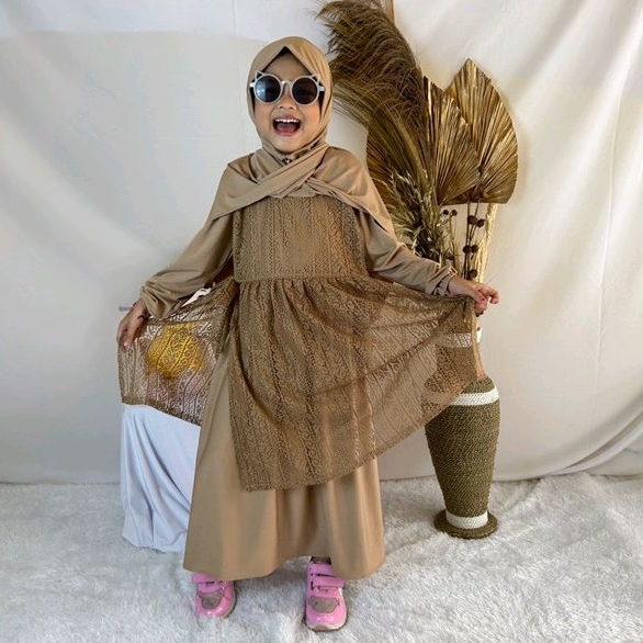 GAMIS ANAK PEREMPUAN | DRESS ANAK PEREMPUAN 2 IN 1 BY CHAYRA [2 in 1]