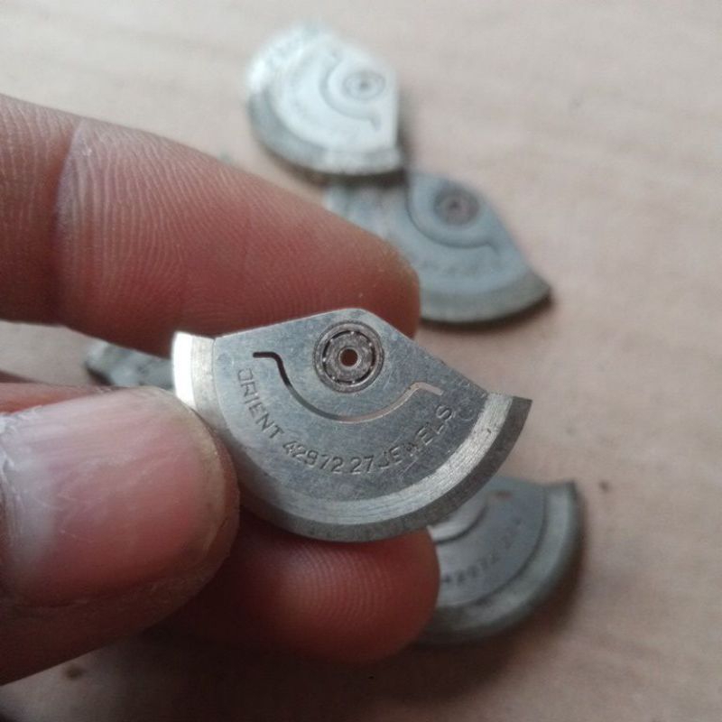 Spare part jam tangan jarum kipas bandul jam orient japan 27 jewels Asli copotan