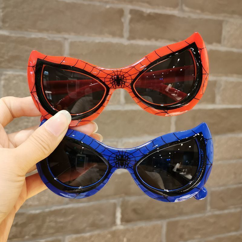 Kacamata Anak Spider-Man Baru Anti-Uv Naungan Fashion Kacamata Hitam Anak Kacamata Matahari Gaya Pribadi Kacamata Spiderman Anak Laki Laki-  An