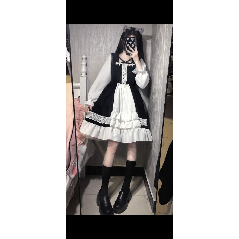 [MikanHiro Store] Japanese Lolita Pink Cute Soft Girl Long Sleeve and Short Sleeve