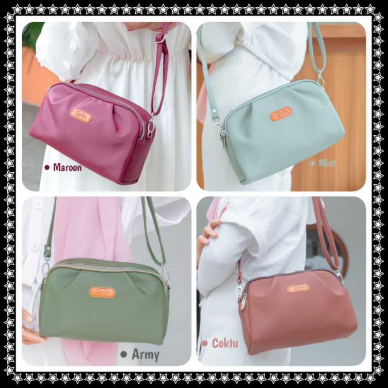 GABIA OFFICIAL || Dandelion Tas Selempang Wanita 1 Ruang Besar Bahan Anti Air