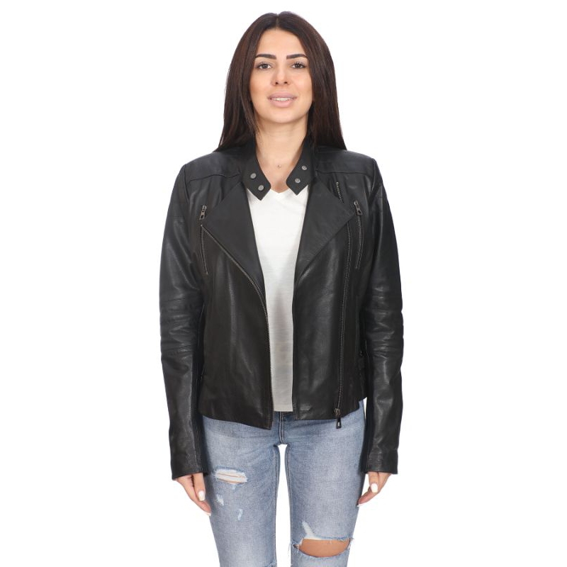 Jaket Kulit Wanita Asli Domba Garut Kualitas Super Model Terbaru LJ203