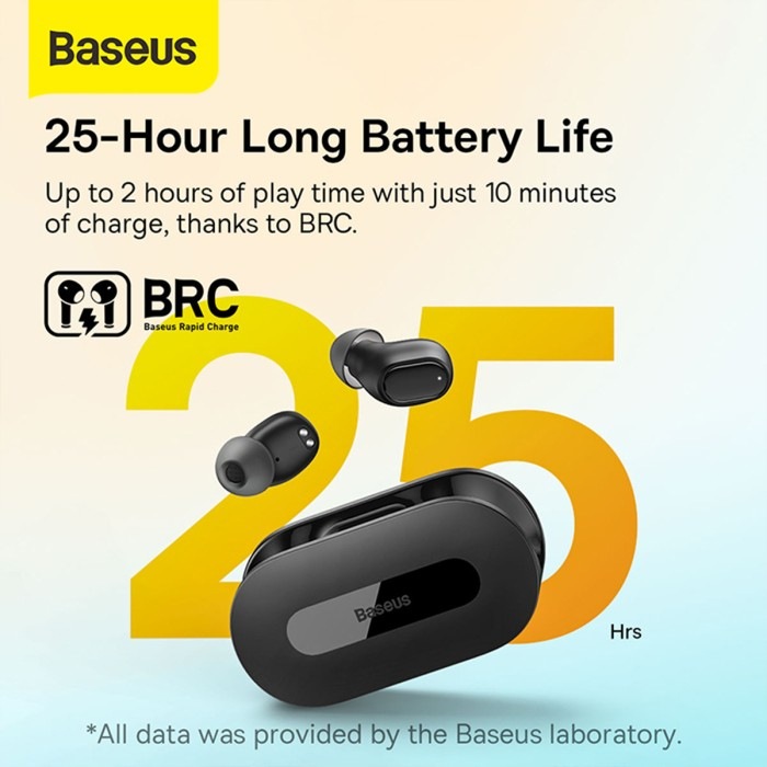Baseus Bowie EZ10 True Wireless Earphone Bluetooth - ABS Material - BT 5.3