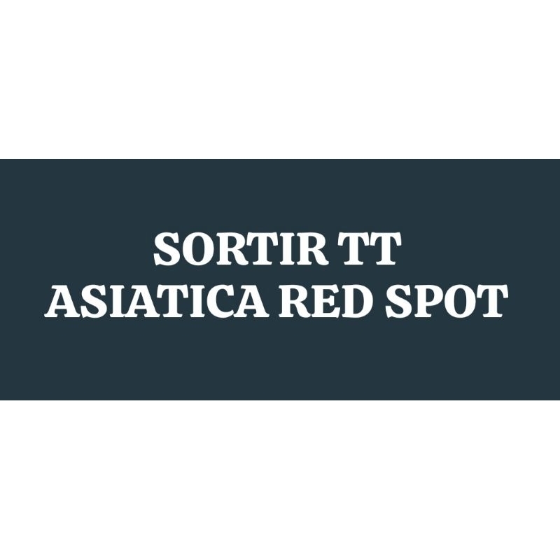 

kardus packing asiatica red spot