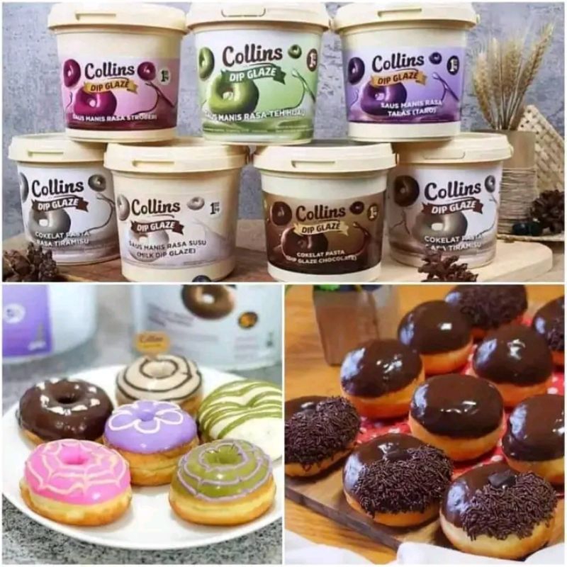 

Glaze Collins kemasan Repack 250gr