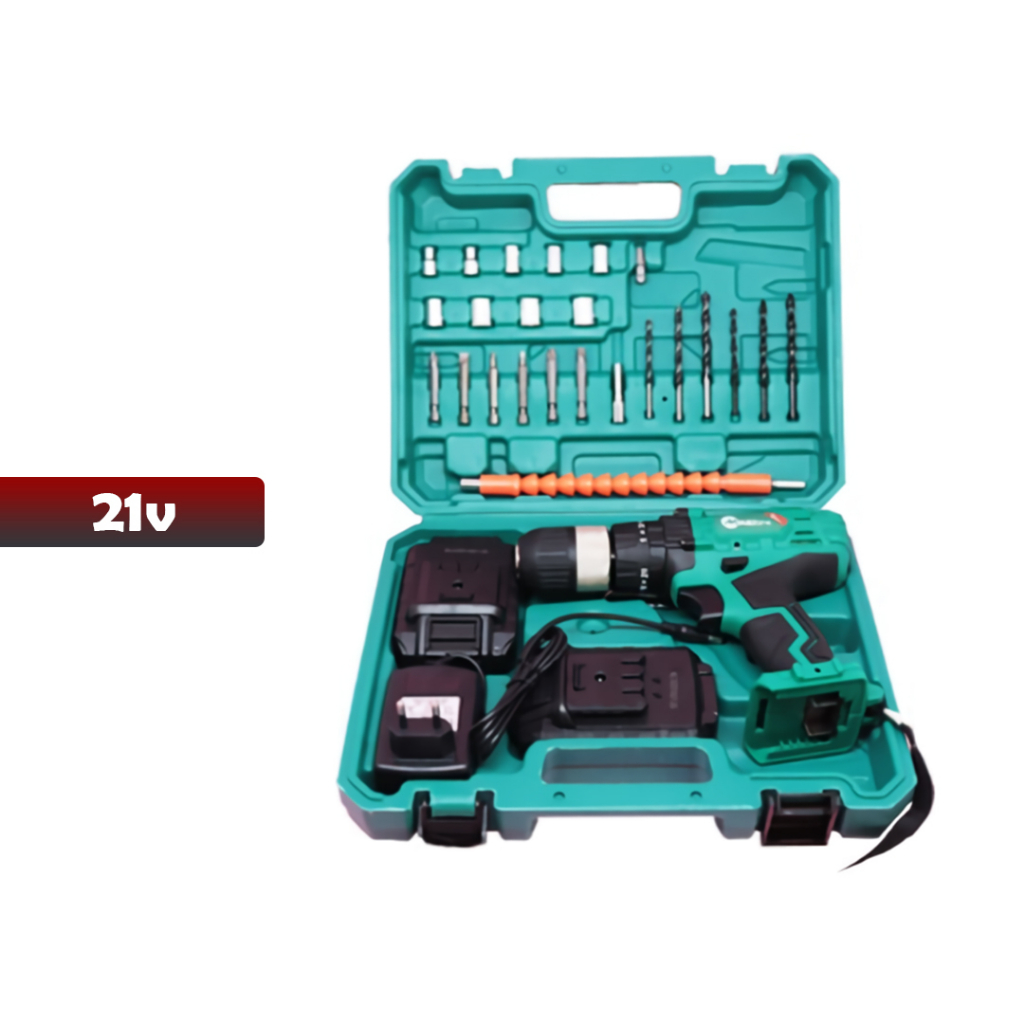 Mailtank SH-215  Cordless Drill Bor Mesin Bor 21V-YOSINOGAWA Baterai Pengeboran Dan Mata Obeng Angin