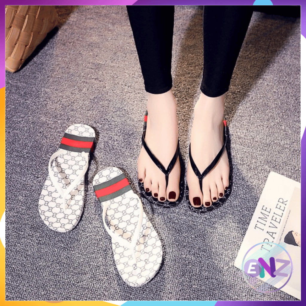 ENZ ® Sendal Sandal Jepit Import Fashion Casual Flip Flop Wanita Cewek Trendy Korea 1092