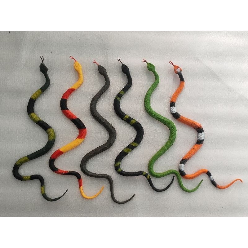 Mainan anak ular-ularan karet - mainan ular karet