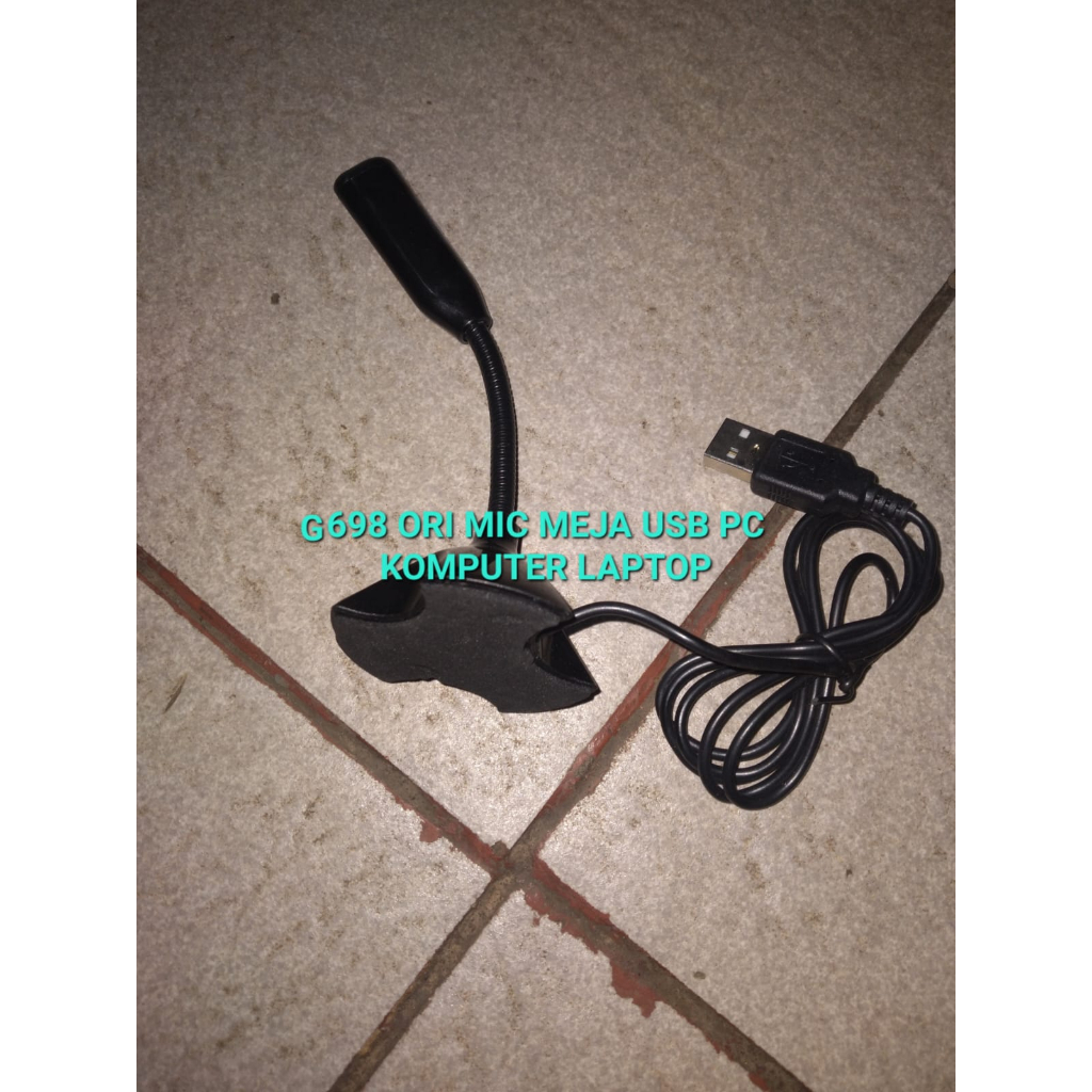 G698 ORI MIC USB MiK Kabel Microphone PC Mikrofon Laptop Microfon Gaming Mikropon Plug Play MEJA TABLE KOMPUTER MESIN METING ACARA HAJATAN ORIGINAL ASLI DESKTOP MINI STAND CONDENSOR CONDENSER REKAM RECORDING RECORD  GARANSI UANG KEMBALI JIKA PRODUK TIDAK