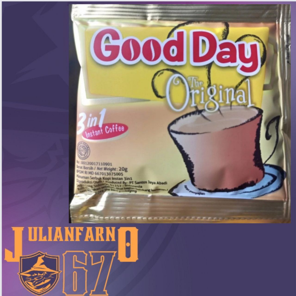 

kopi good day varian rasa original kopi shacet 20 gram