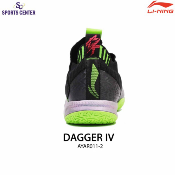 {MixaStore} New Sepatu Badminton Lining Dagger IV AYAR011 Black Murah