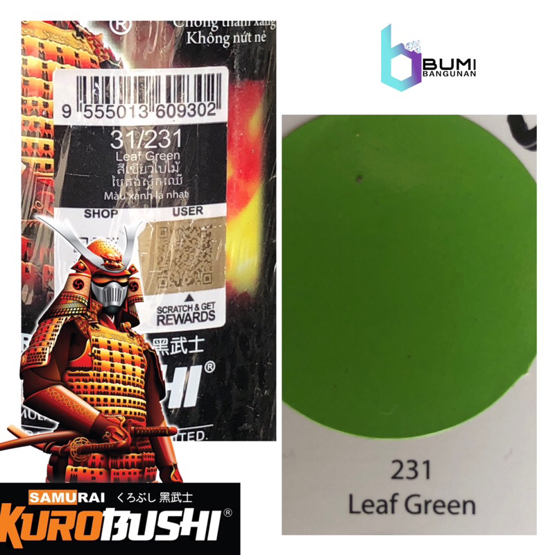 

Cat Semprot / Pilok SAMURAI 400cc Warna LEAF GREEN 231