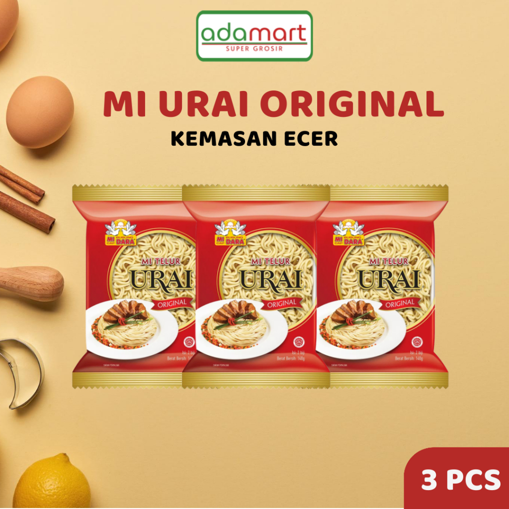

Mi Urai Original Mi Telur Burung Dara (3 pcs)