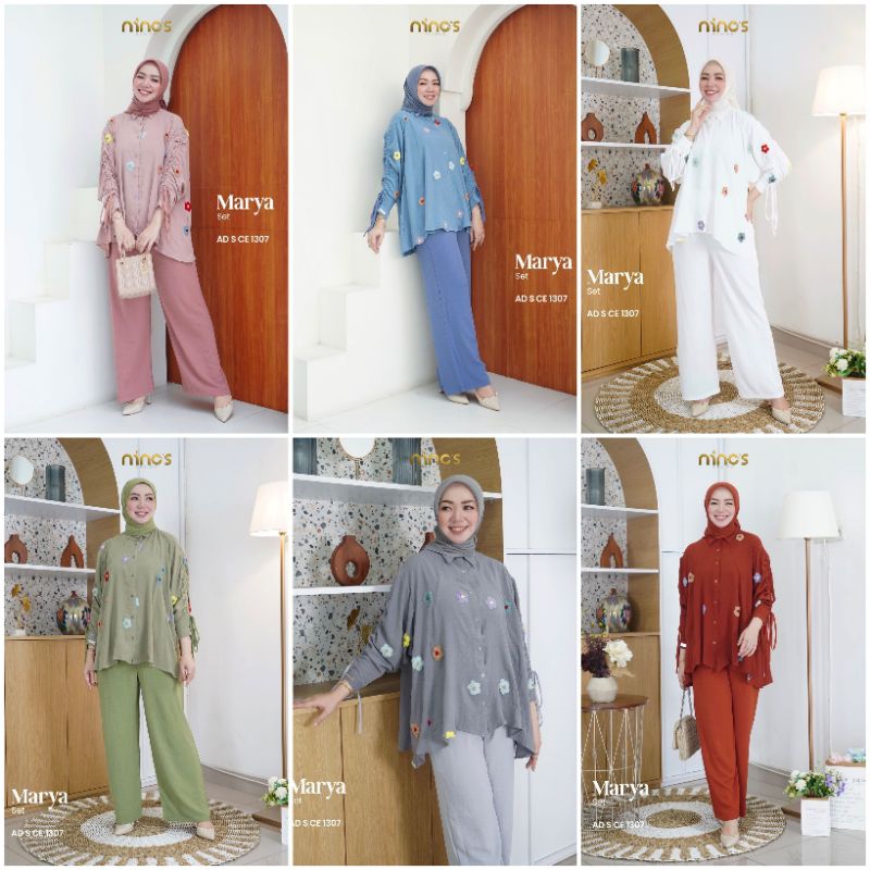 Mariya Setelan oneset terbaru Premium original import by Ninos Design