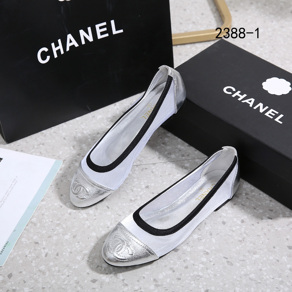 2388-1 CC-Logo  Ballet Flats Shoes  Quality : Semi Platinum