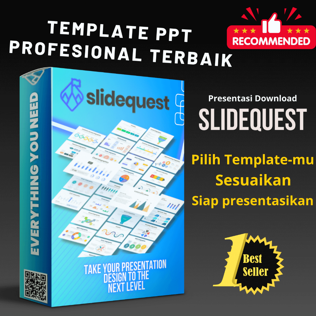 Template PPT - Template Presentasi Profesional Slidequest | Download ppt Presentation Template