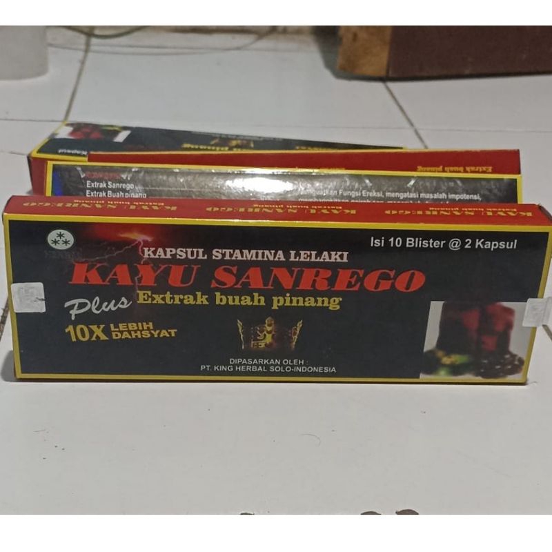 KAPSUL KAYU SANREGO plus ekstrak pinang Original