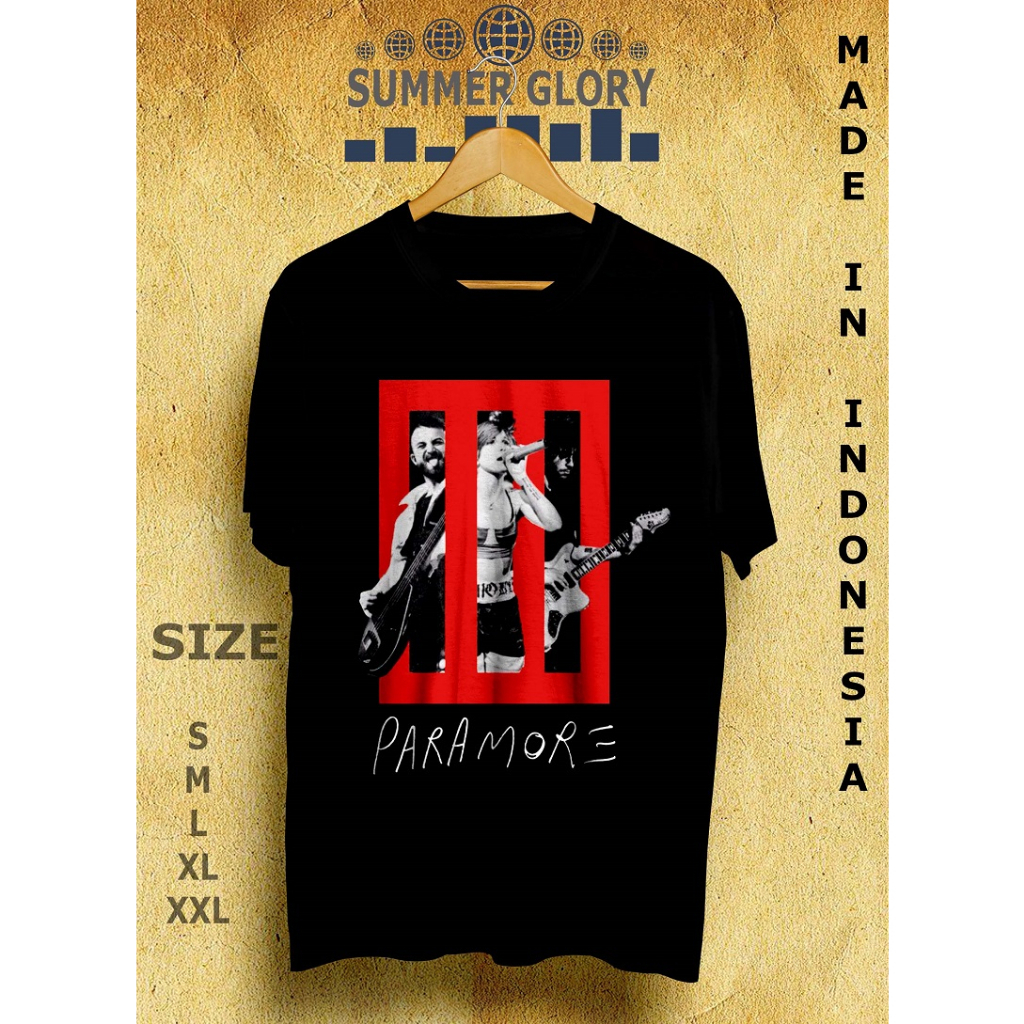 PARAMORE T-SHIRT / KAOS BAND PARAMORE / PARAMORE