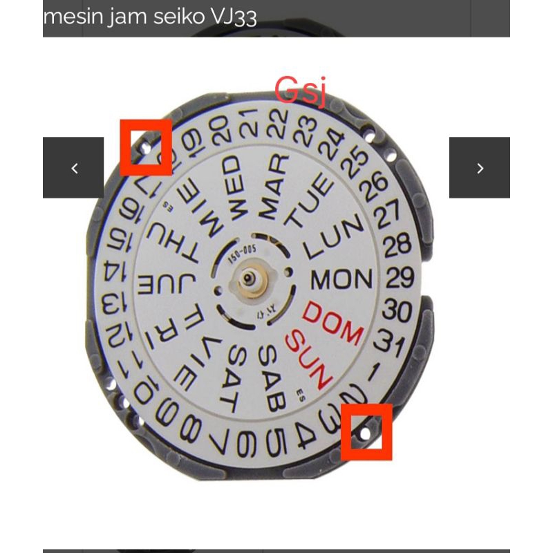 mesin Vj33 mesin jam tangan VJ43 original