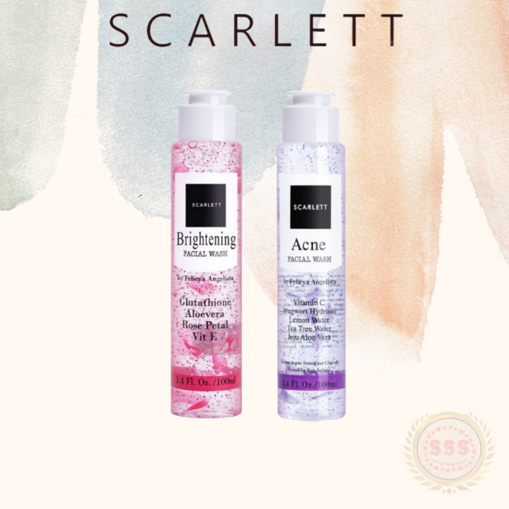 SCARLETT WHITENING Facial Wash Brightening Acne 100ml