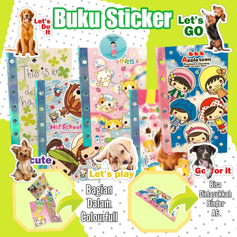 Buku Stiker Polos Album Stiker Untuk Tempel Stiker Spatula journaling jurnal scrapbook stiker book kado unik mainan anak kreativitas lucu imut/Buku Stiker Anak tebal murah/Album Stiker/Buku Koleksi Stiker/ Buku Sticker Anak/Mainan Edukasi Anak