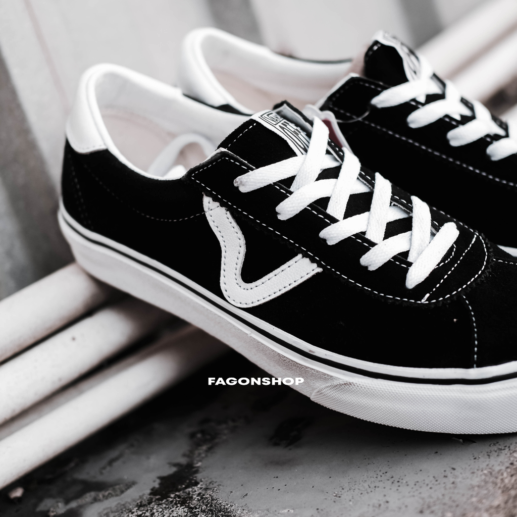 VANS EPOCH SPORT CLASSIC BLACK/WHITE ORIGINAL 100%