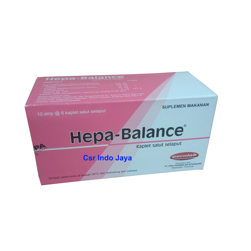 Hepa Balance 60 Tablet / Hepabalance Per Box / Membantu Memelihara Kesehatan Fungsi Hati