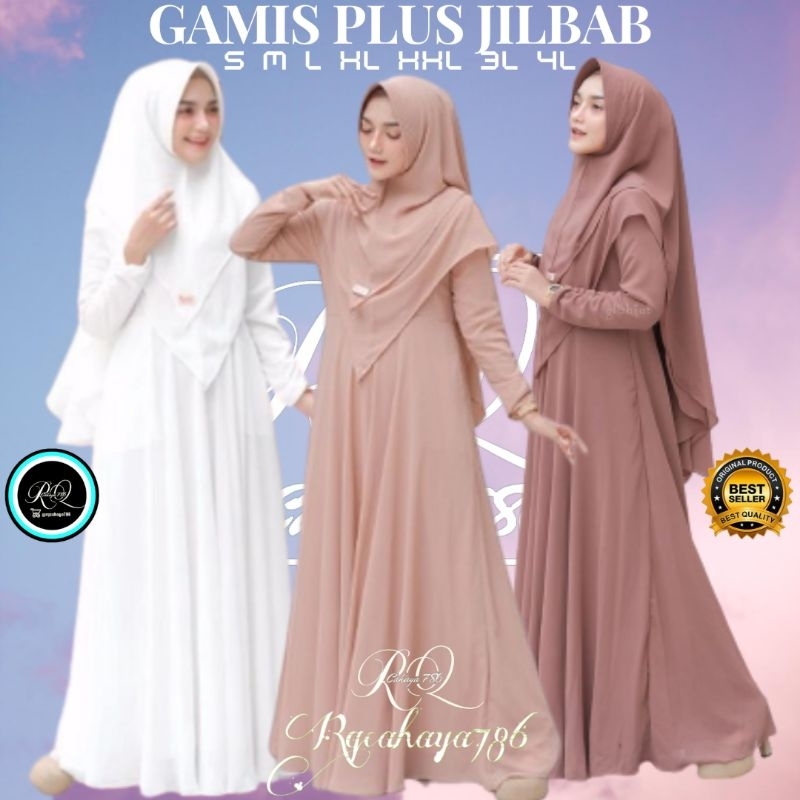 MAYRA SYARI PLUS KHIMAR UKURAN M - L - XL - XXL GAMIS SYARI BUSUI JUMBO MURAH DRESS SET JILBAB KONDANGAN PESTA TERBARU BUSUI POLOS SERAGAM BAJU WANITA FASHION MUSLIM REMAJA HAJI UMROH TERLARIS DISKON PREMIUM BERKUALITAS REMAJA BIG SIZE MAYRA