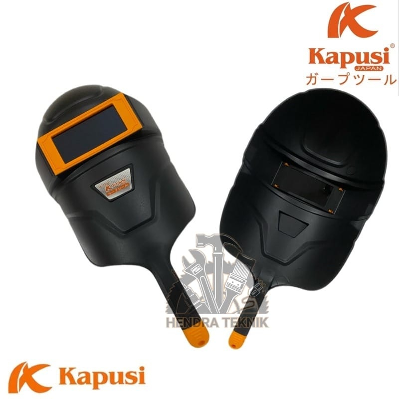 Topeng las gagang plastik kedok las pelindung las pegangan plastik Kapusi